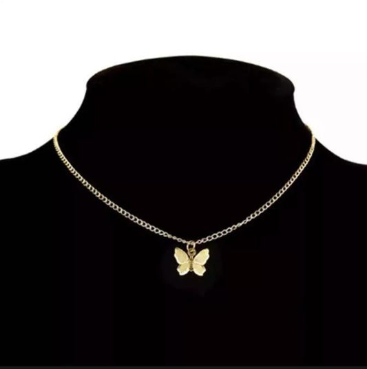 1 Pc Alloy Gold Plated Elegant Butterfly Design Pendant
