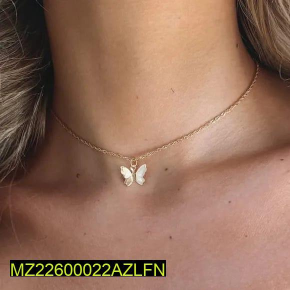 1 Pc Alloy Gold Plated Elegant Butterfly Design Pendant